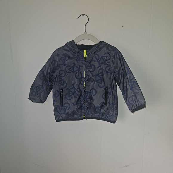 GAP | 12-18 mos | Blue and Black Bicycle Windbreaker - Picture 2 of 12